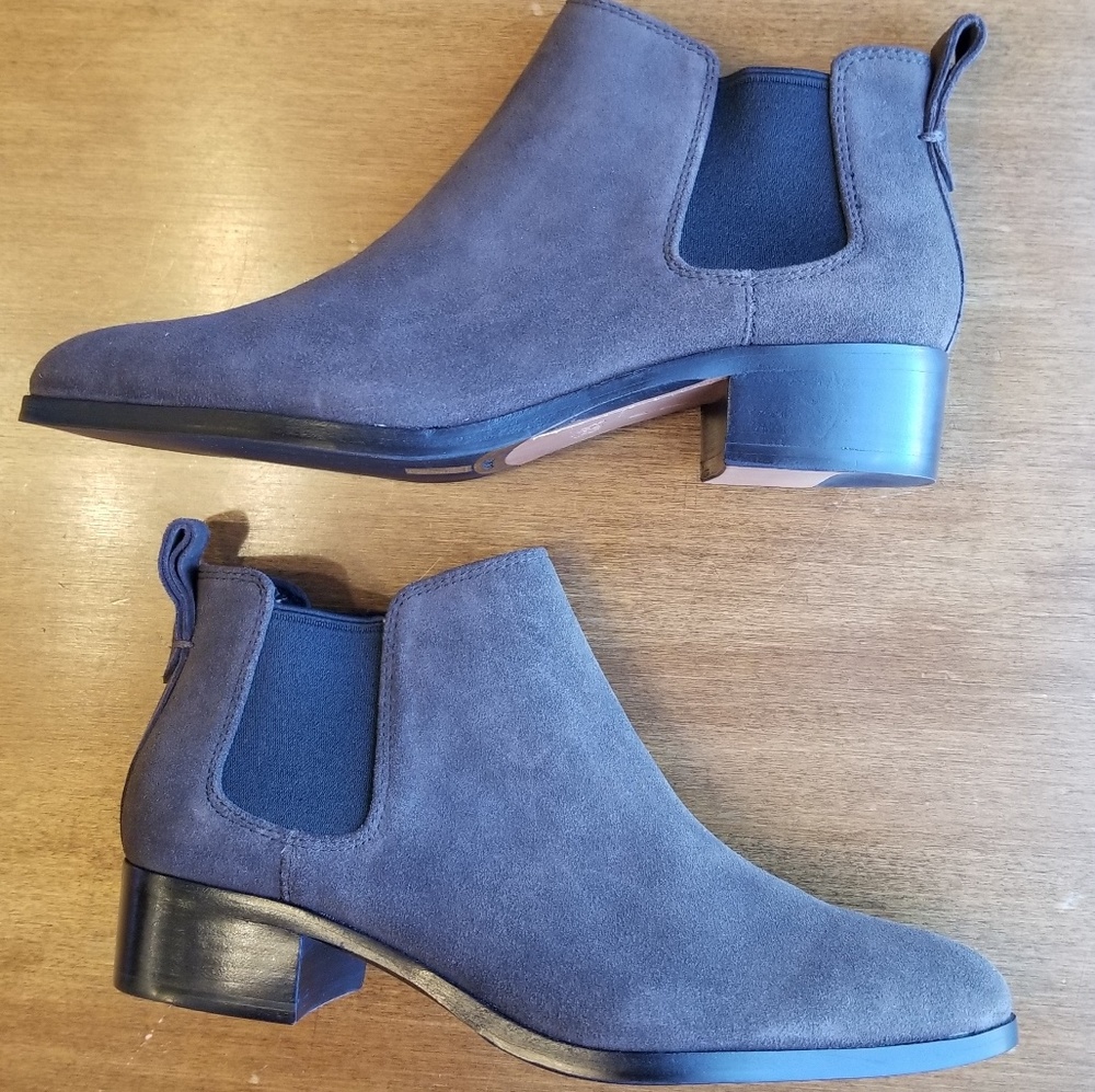 Coach Suffolk calf Suede ankle boots in mink - Picture 4 of 8